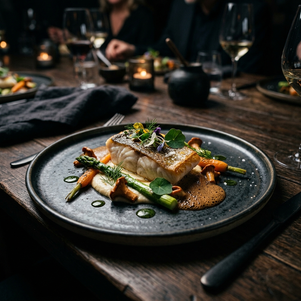 Modern culinary plating